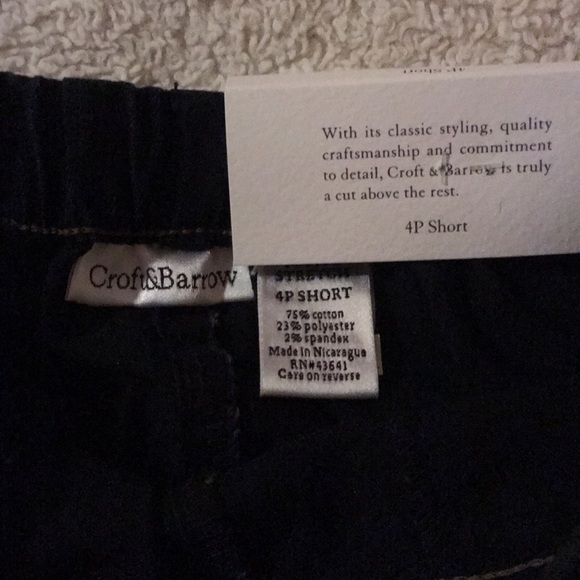 Croft&Barrow elastic back denim pants sz 4S - Picture 3 of 5